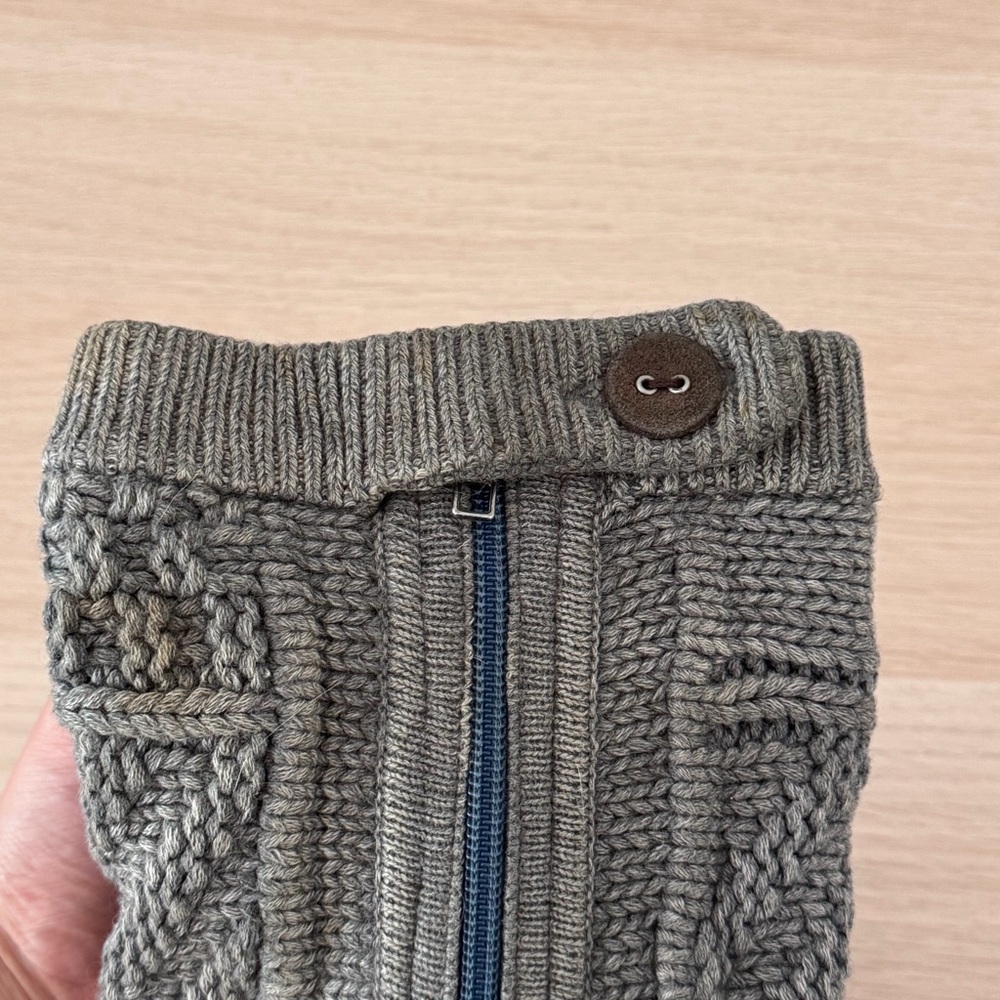 UGG Cable Knit Slippers - Gray and Blue - Picture 8 of 10